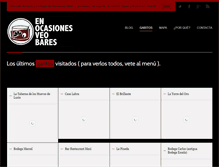 Tablet Screenshot of enocasionesveobares.com